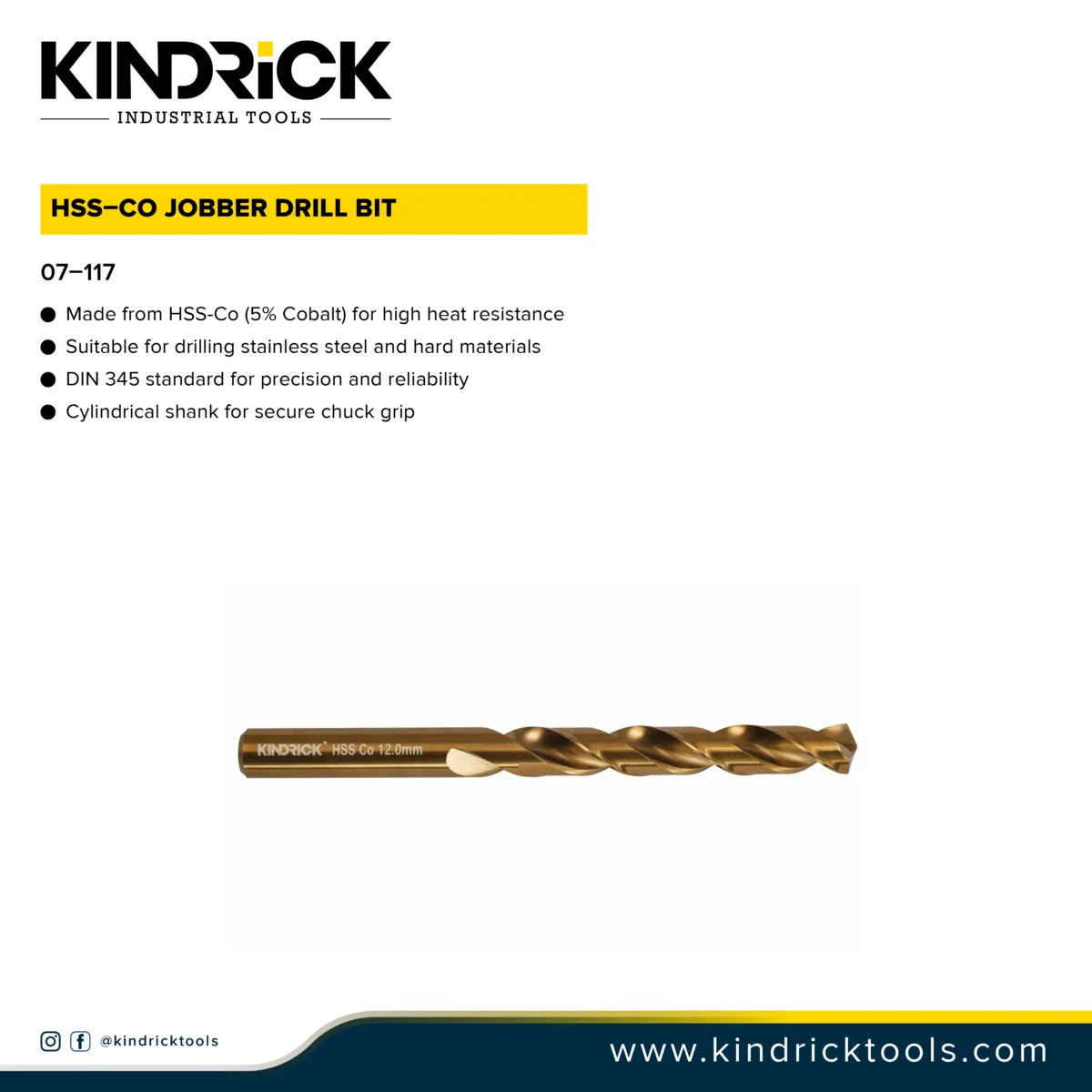 Cobalt Stainless Steel Drill Bit