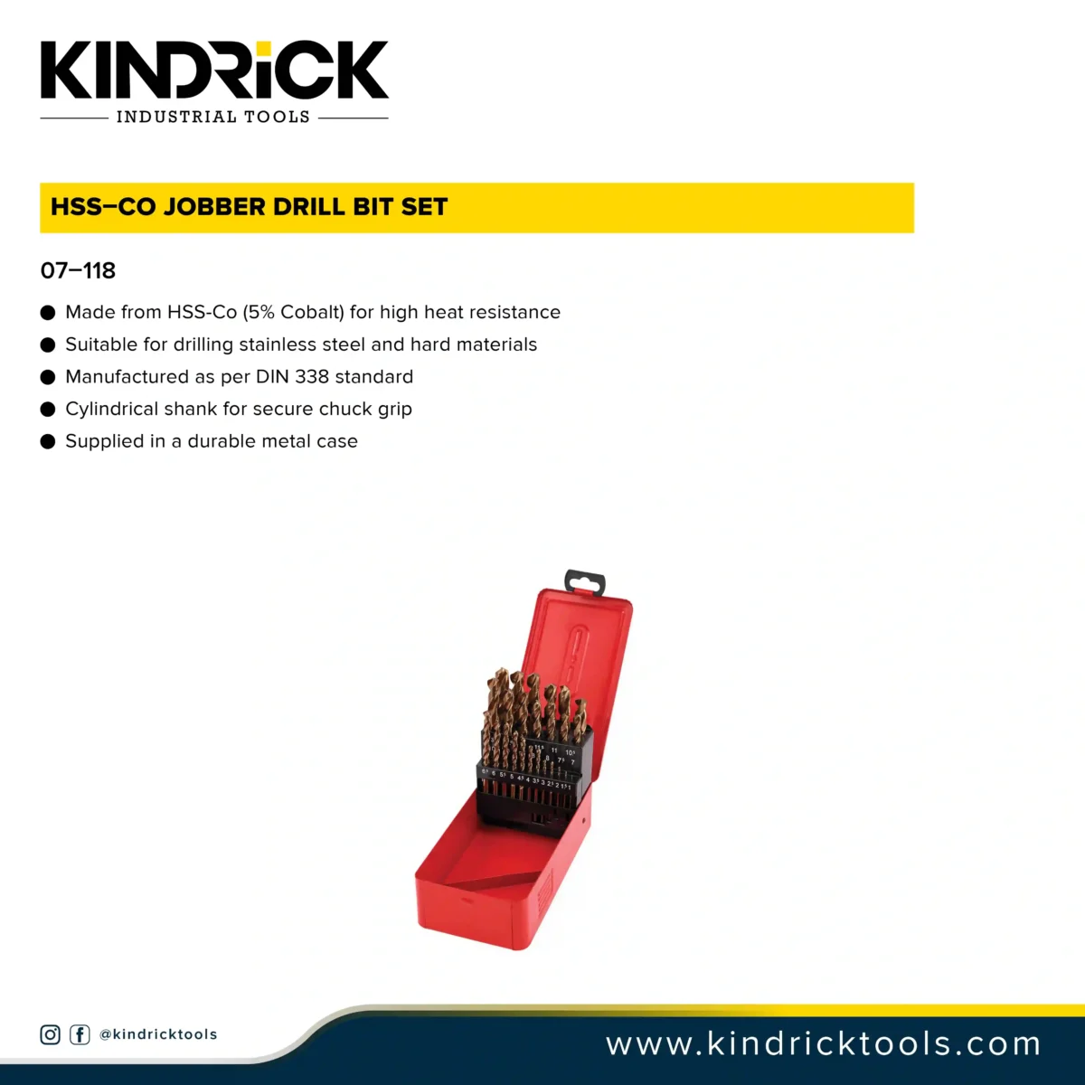Cobalt Stainless Steel Drill Bit 3