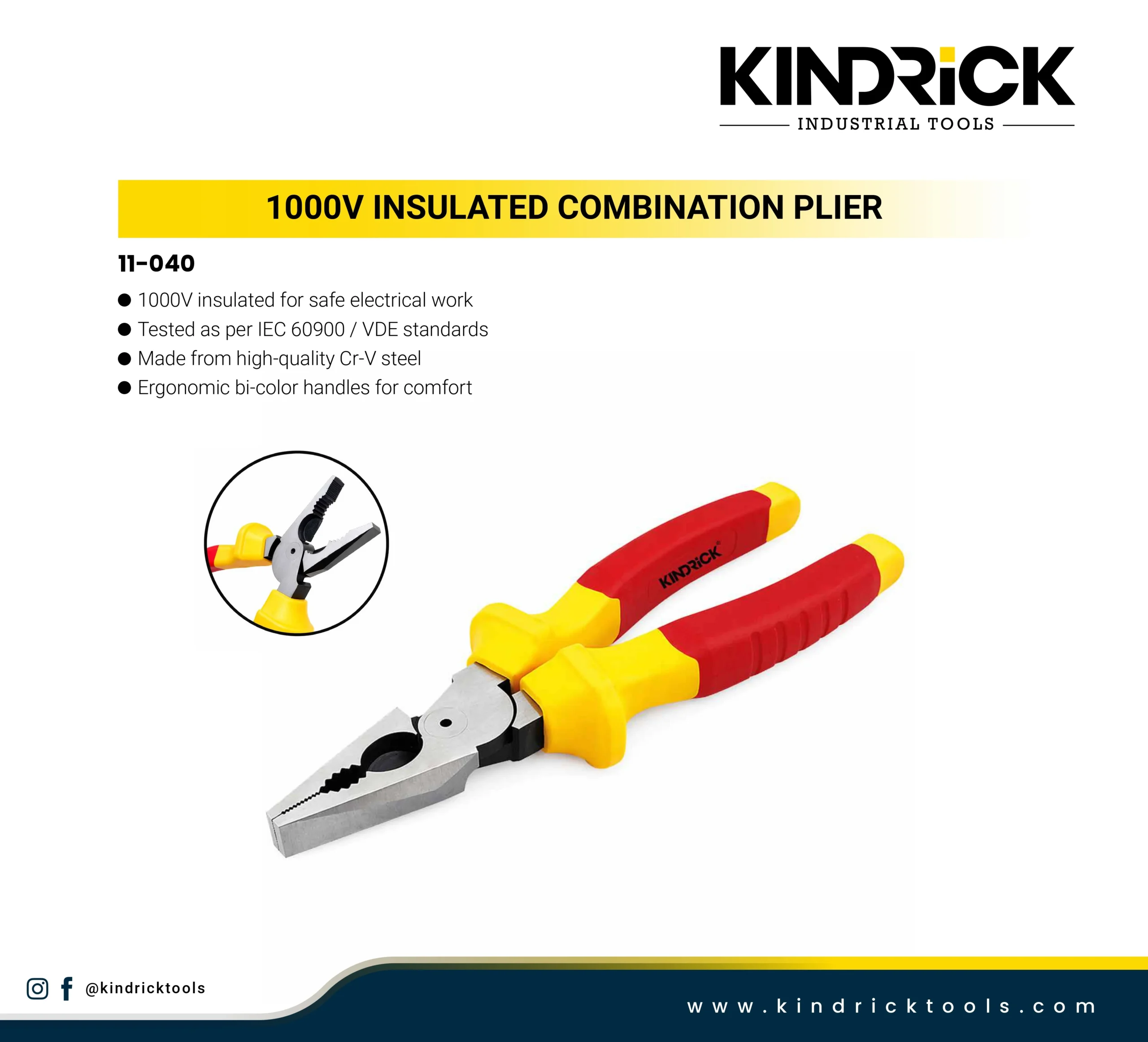 1000V Insulated Combination Plier Supplier in Dubai