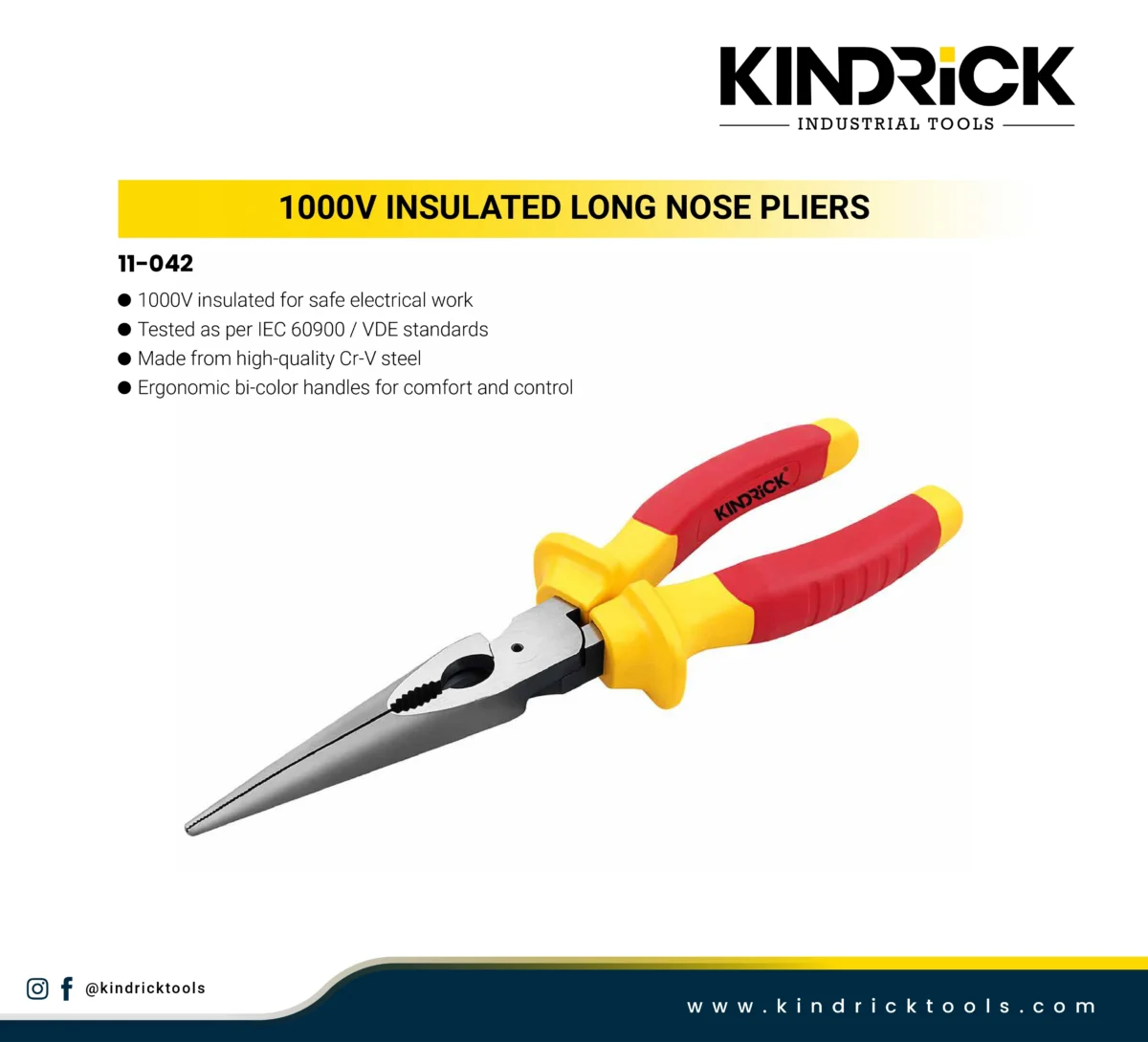 1000V Insulated Long Nose Pliers Supplier in Dubai
