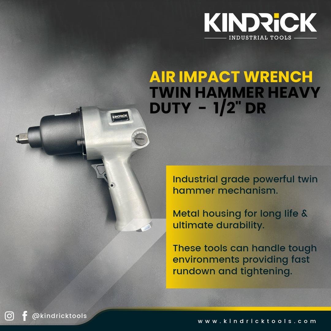 Air Impact Wrench Twin Hammer Heavy Duty – 1/2
