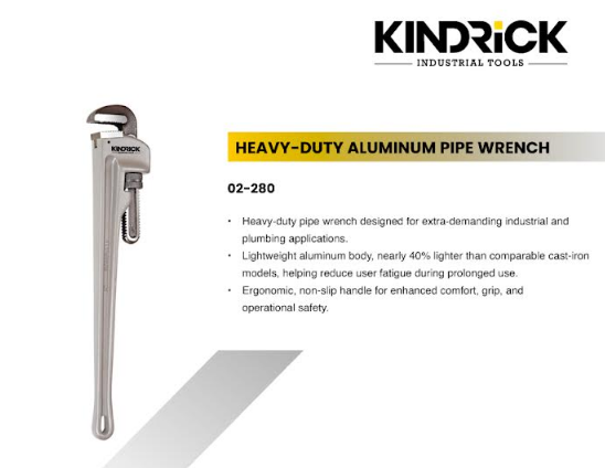 Kindrick – Aluminium Pipe Wrench Supplier in Dubai