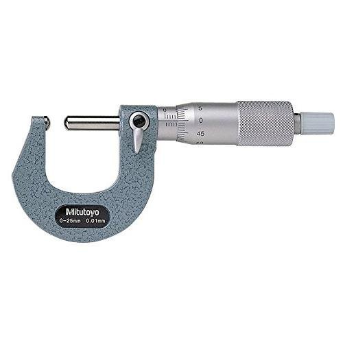 Mitutoyo-115-and-395-Series Micrometer Spherical Anvil Flat Spindle