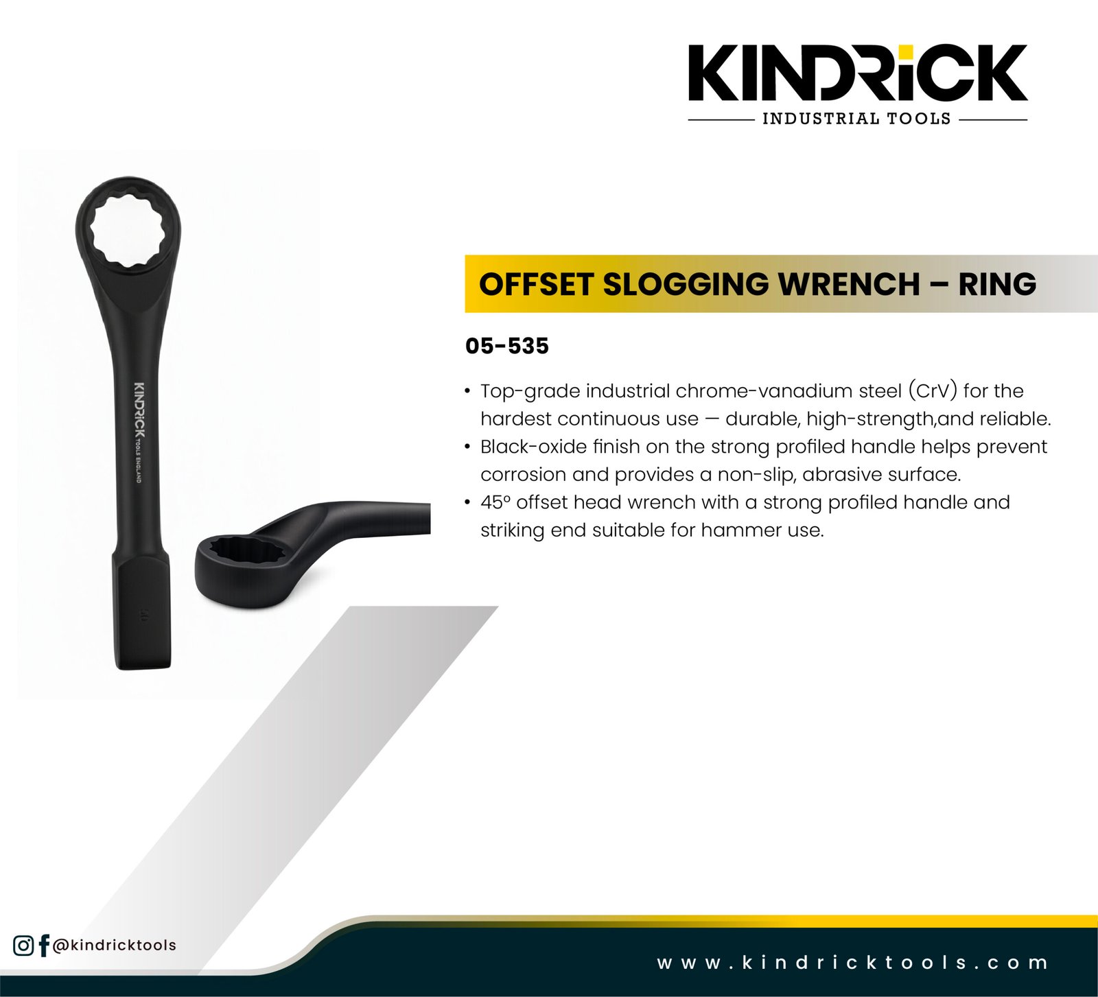 Offset Slogging Wrench – Ring Supplier in Dubai