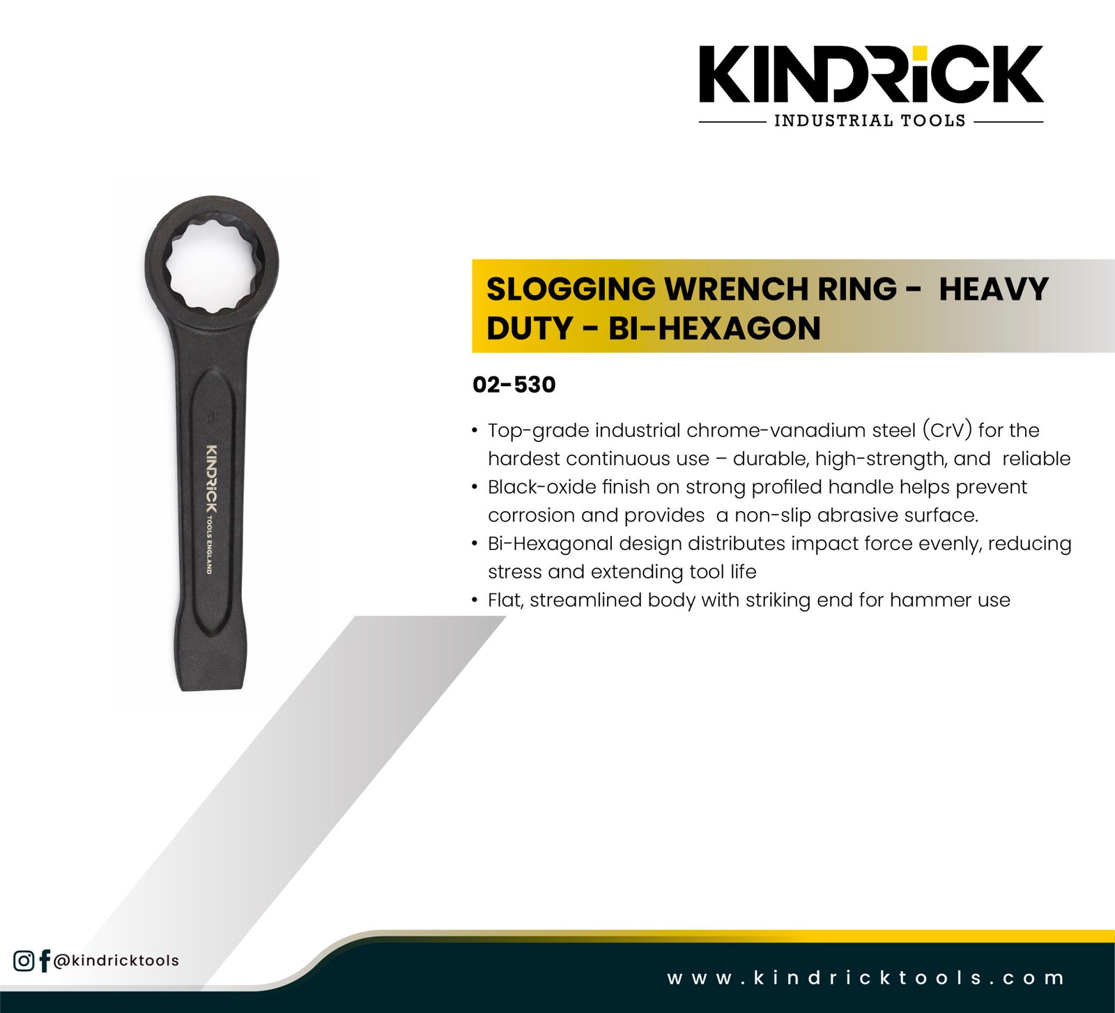 Slogging Wrench Ring - Heavy Duty - Bi Hexagon Supplier in Dubai