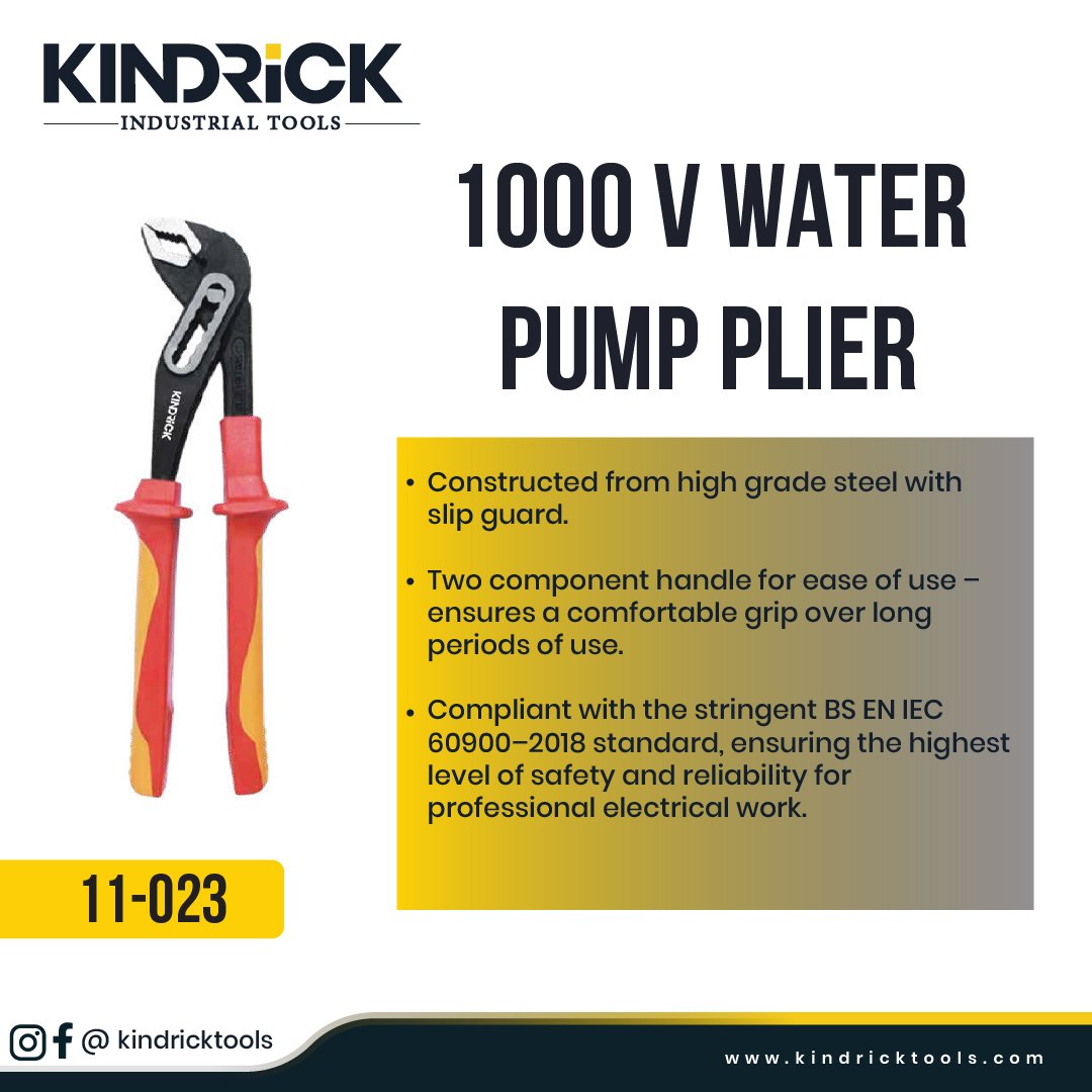 VDE Insulated Water Pump Pliers Supplier In Dubai