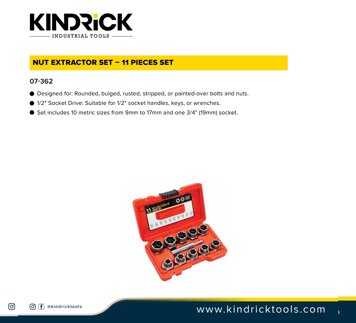 Nut Extractor Set Supplier in Dubai