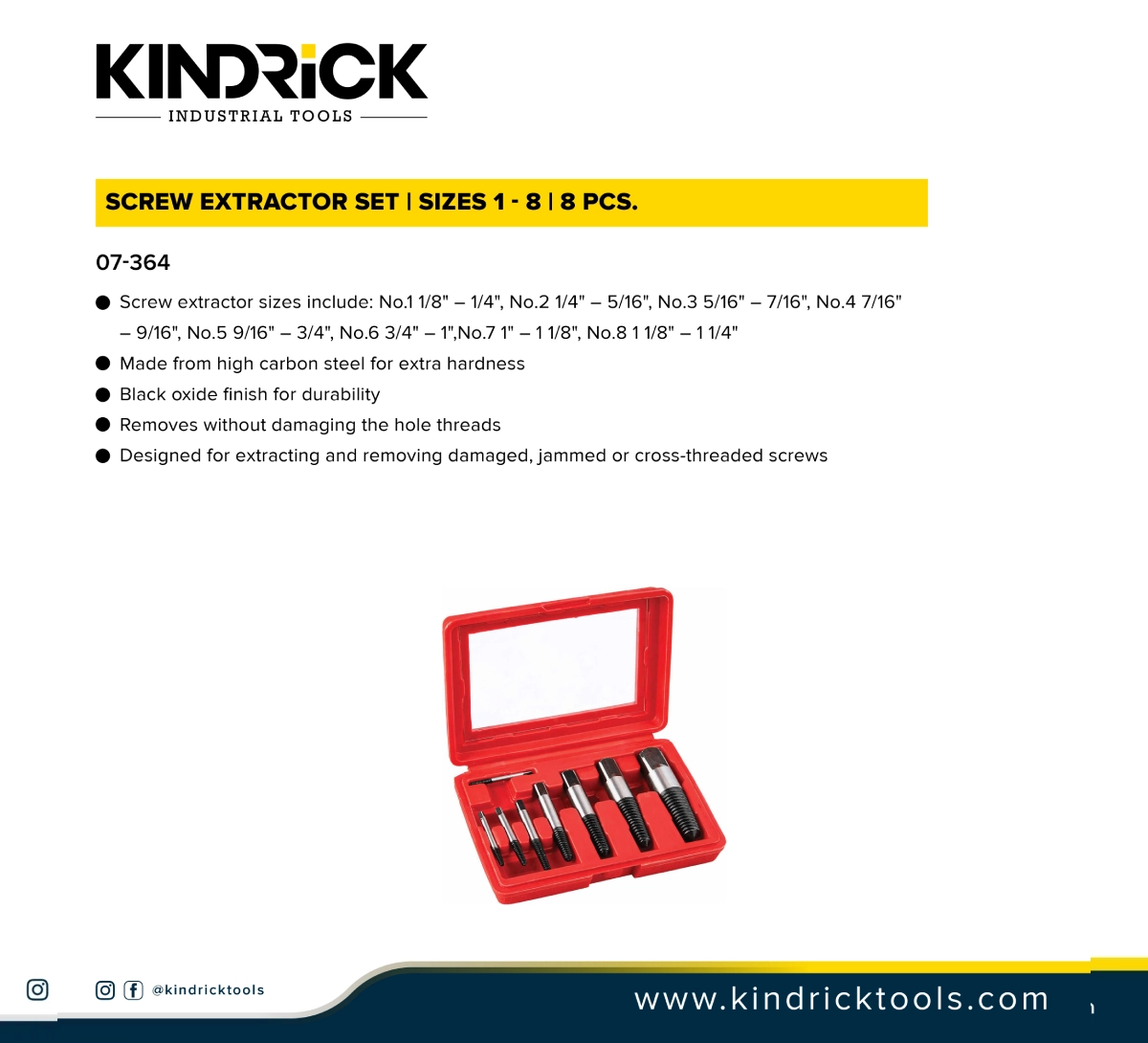 Screw Extractor Set Supplier in Dubai