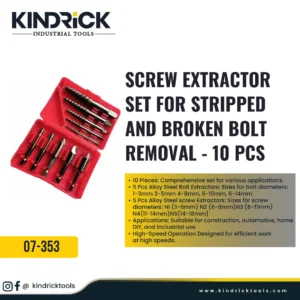Screw Extractor Set for Stripped and Broken Bolt Removal Supplier in Dubai