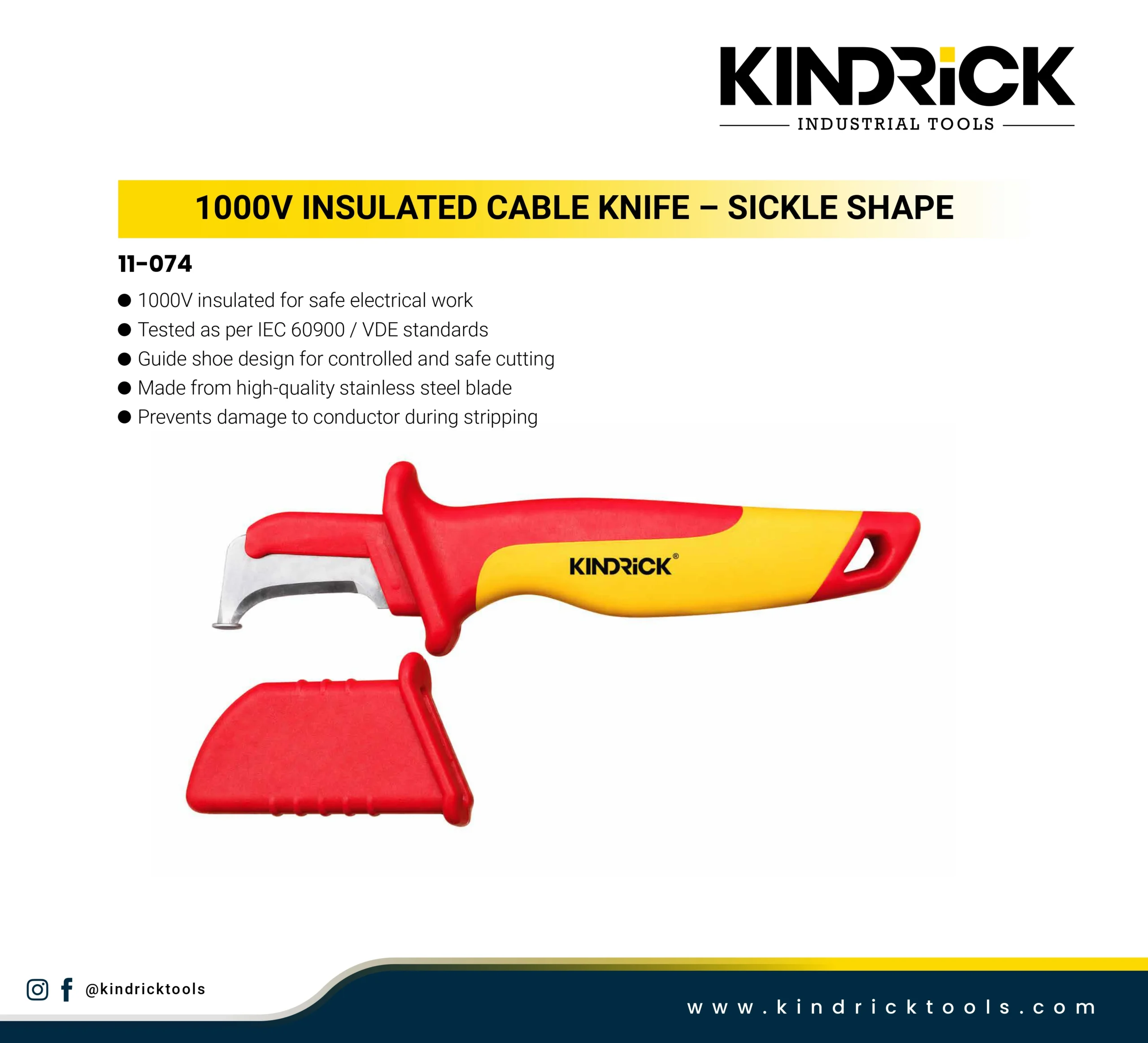 1000V Insulated Cable Knife – Sickle Shapes Supplier in Dubai