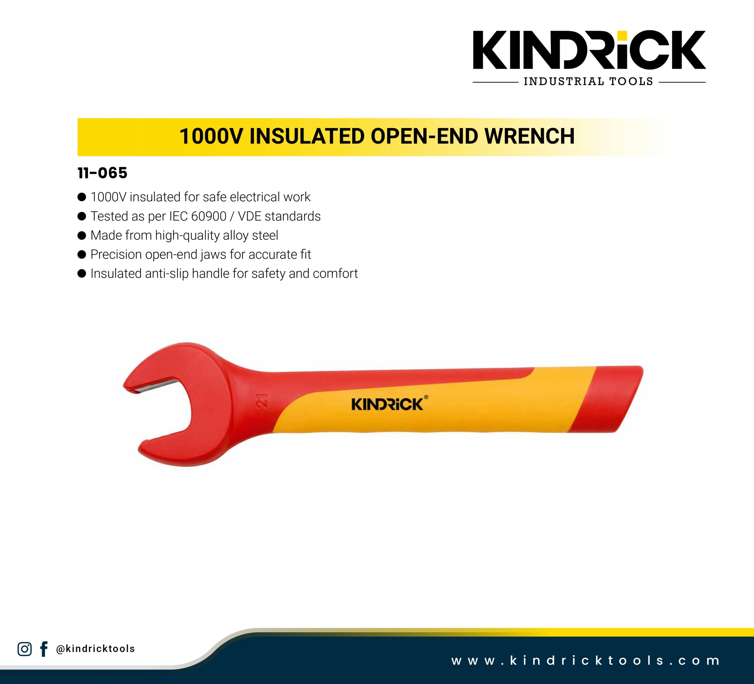 1000V Insulated Open-End Wrench Supplier in Dubai
