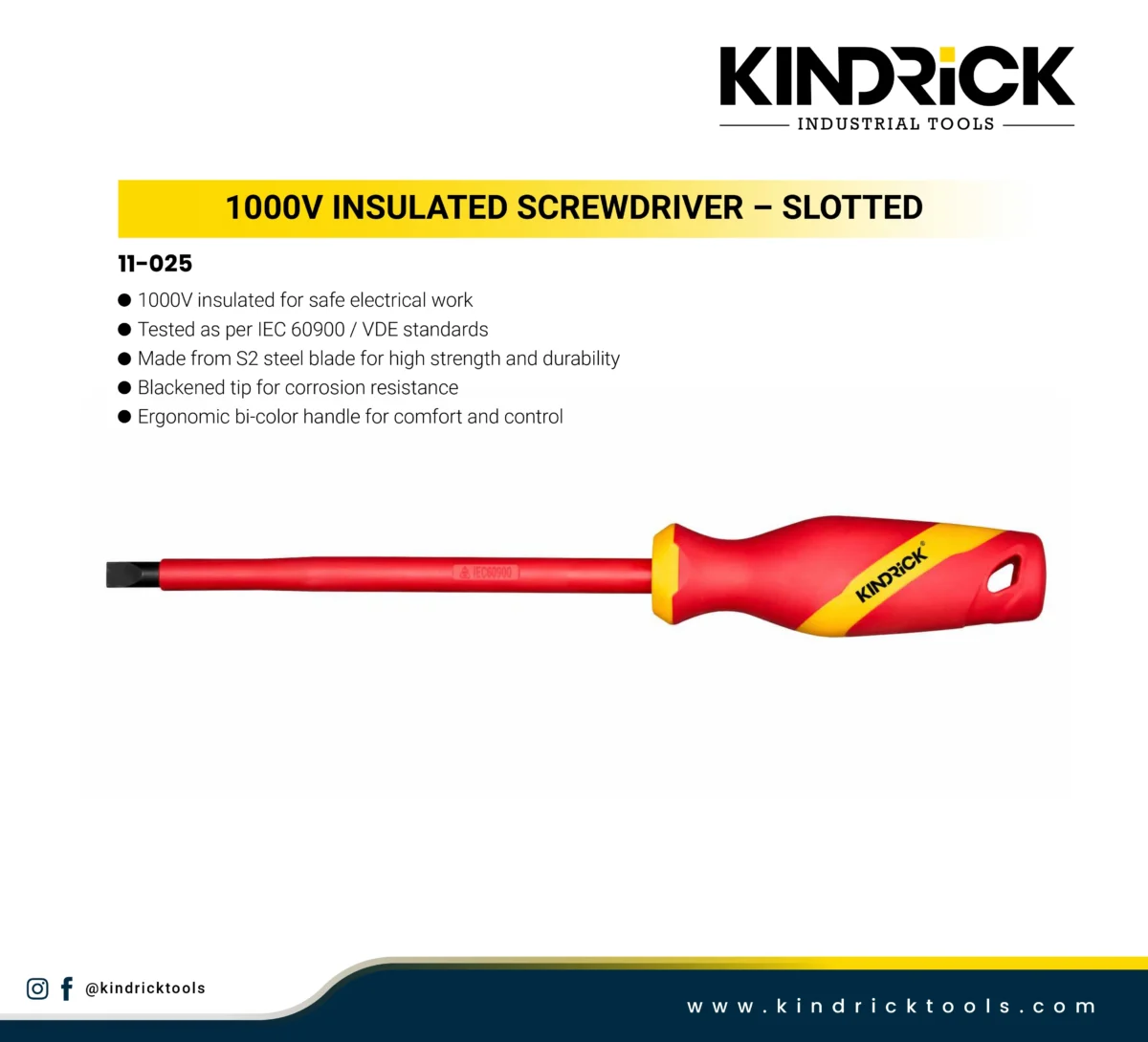 1000V Insulated Screwdriver – Slotted Supplier in Dubai