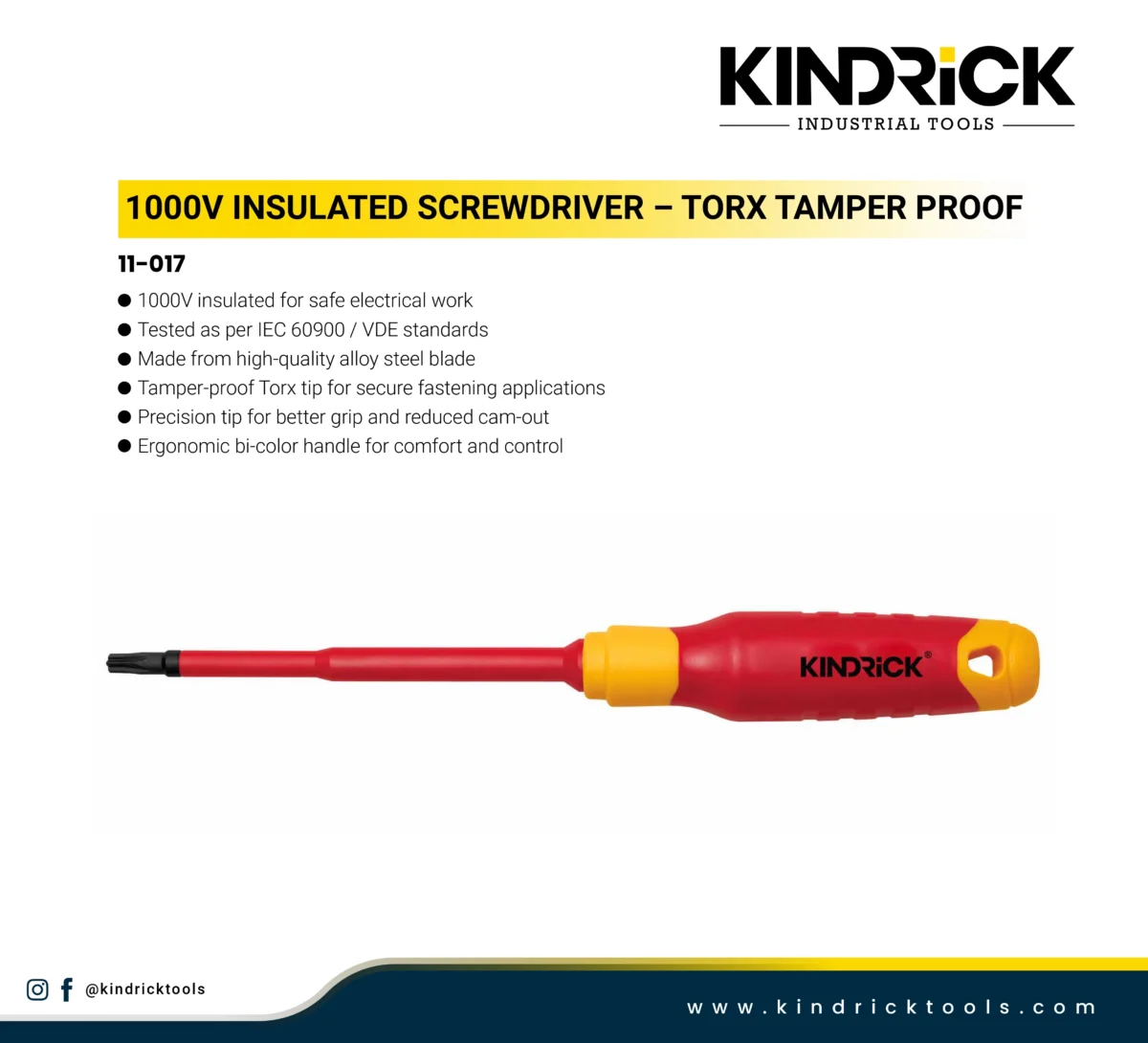 Insulated Screwdriver – Torx Tamper Proof Supplier in Dubai