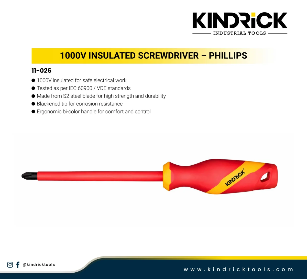 1000V Insulated Screwdriver – Phillips Supplier in Dubai