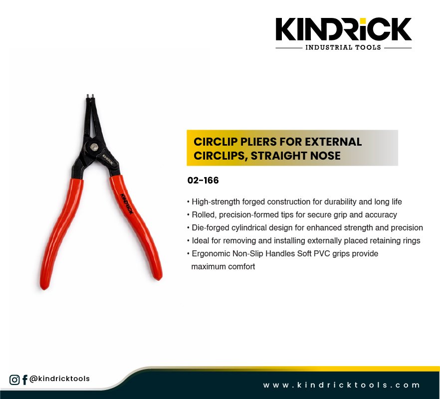 Circlip Pliers for External Circlips, Straight Nose Supplier in Dubai