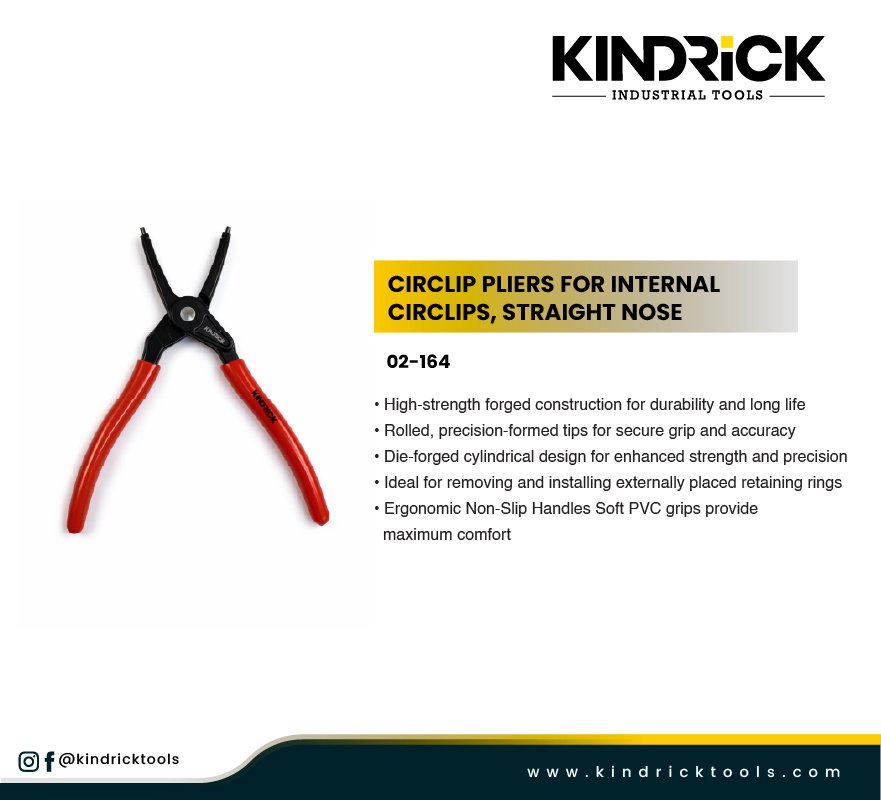 Circlip Pliers for Internal Circlips, Straight Nose Supplier in Dubai