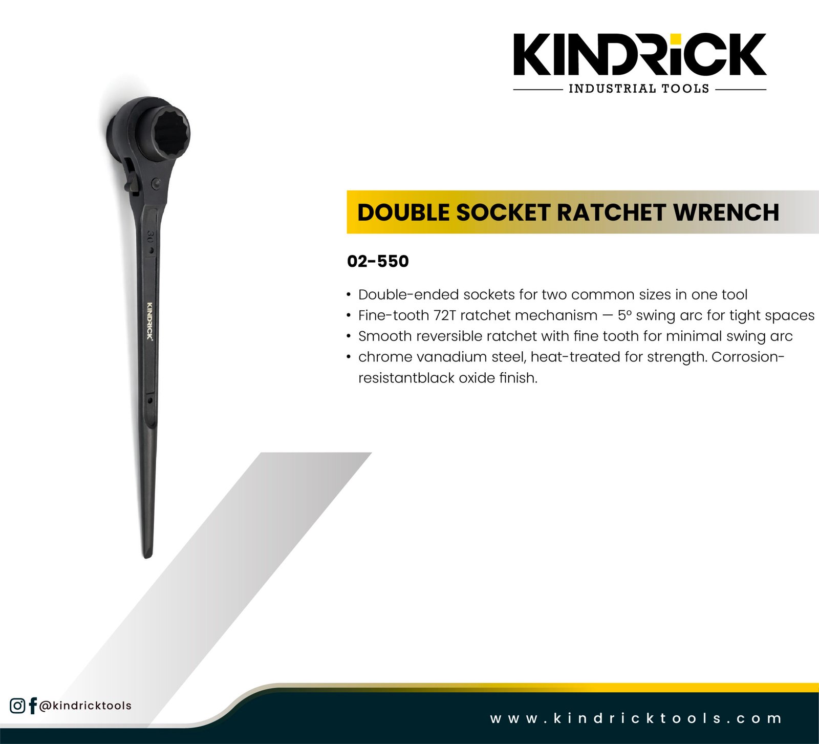 Double Socket Ratchet Wrench Supplier in Dubai