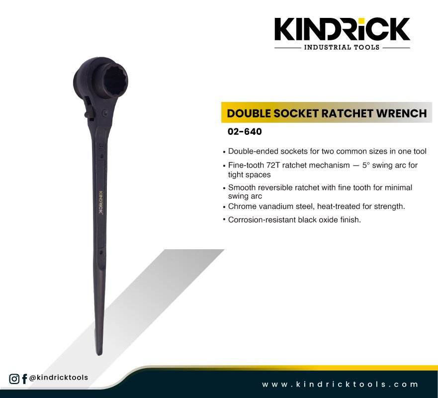 Double Socket Ratchet Wrench Supplier in Dubai