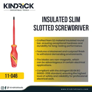Insulated Slim Slotted Screwdriver