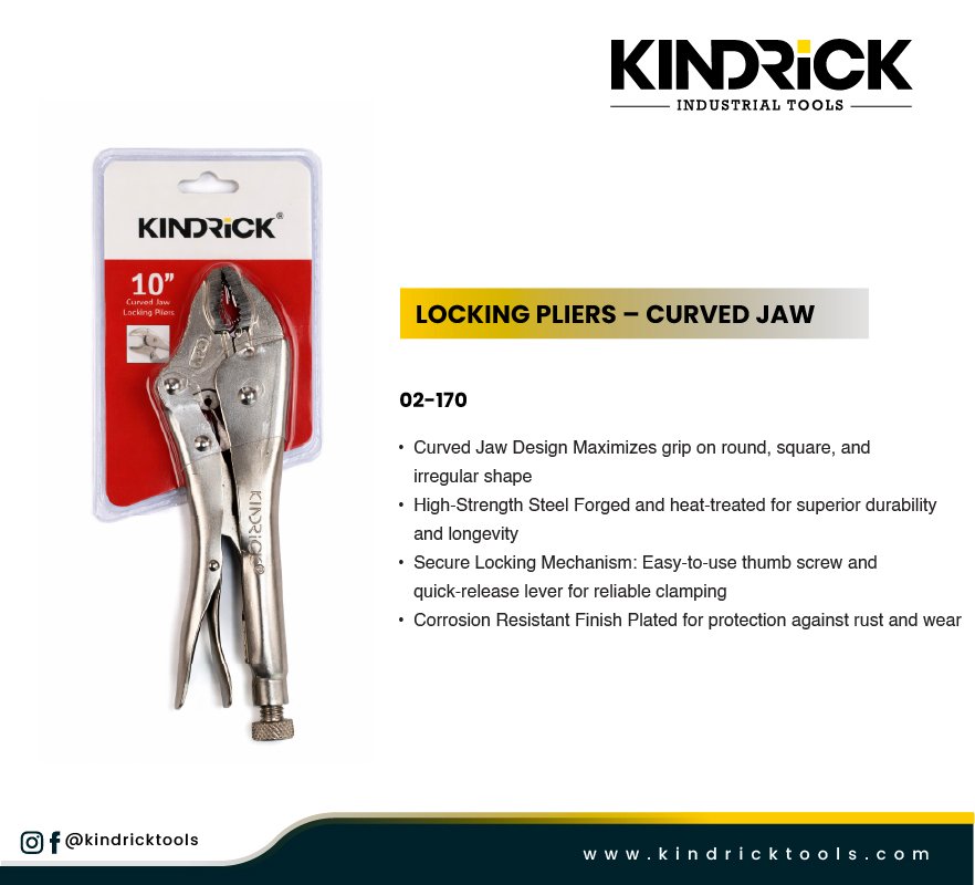 Locking Pliers - Curved Jaw Supplier in Dubai