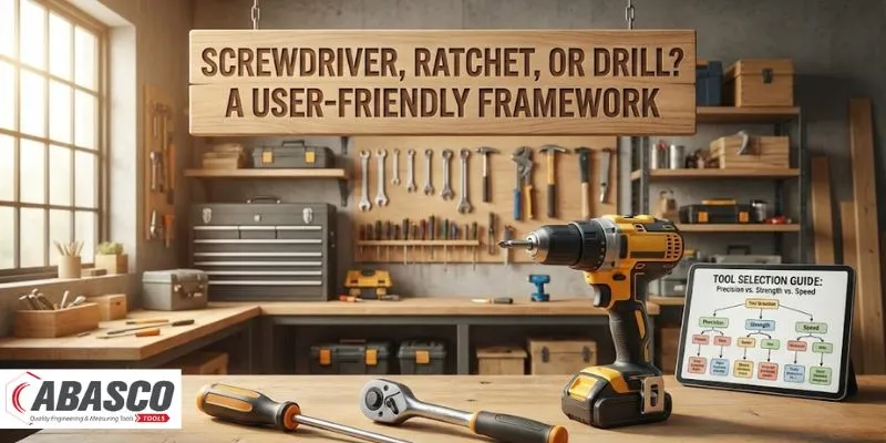 Screwdriver, Ratchet, or Drill? When to Use Which: A User-Friendly Framework
