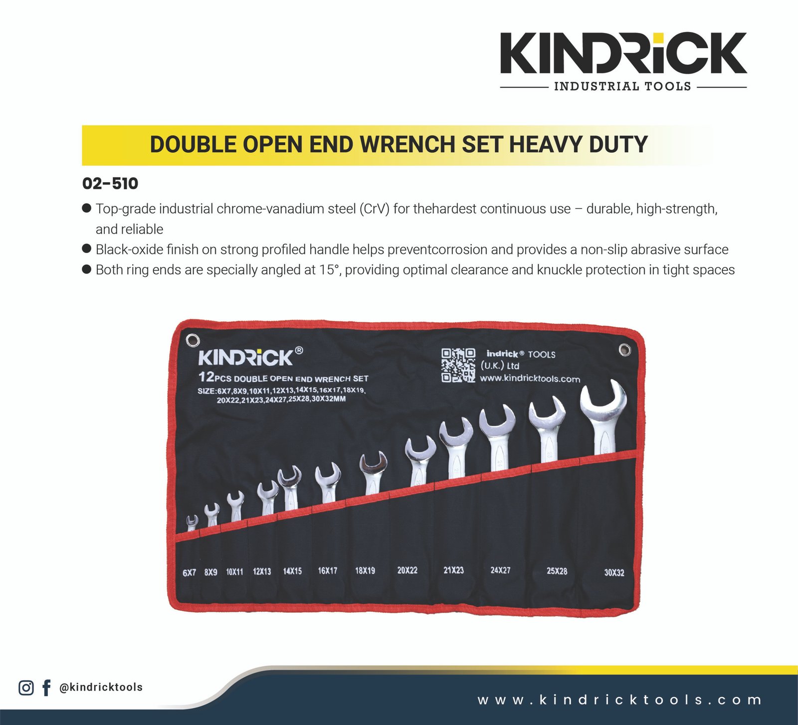 Double Open End Wrench Set Heavy Duty Supplier in Dubai