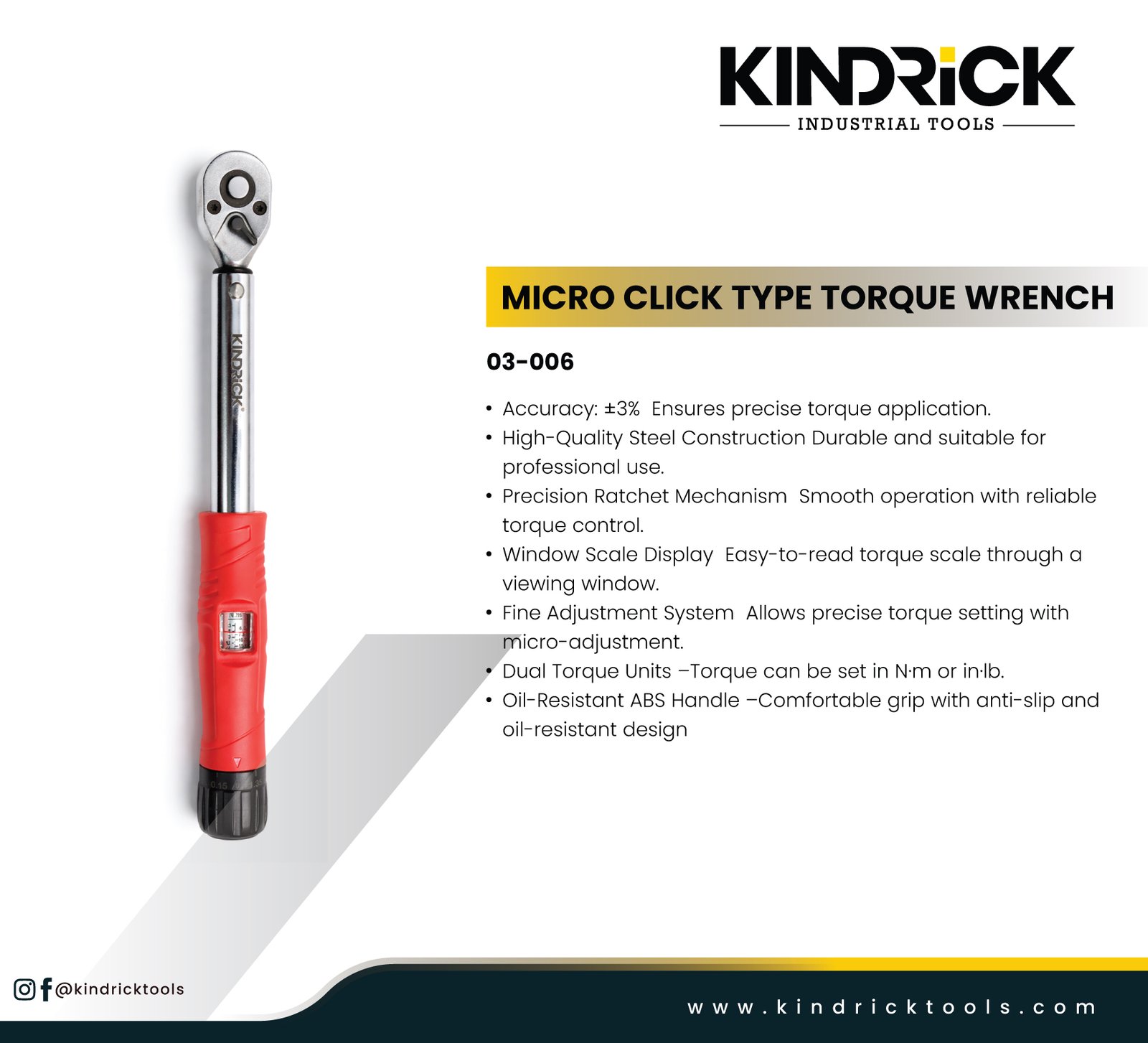 Micro Click Type Torque Wrench Supplier in Dubai