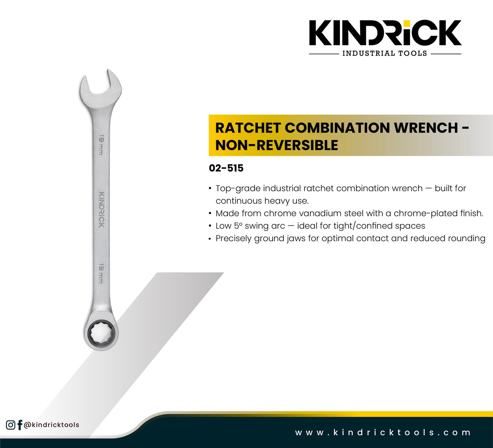 Ratchet Combination Wrench Non - Reversible Supplier in Dubai