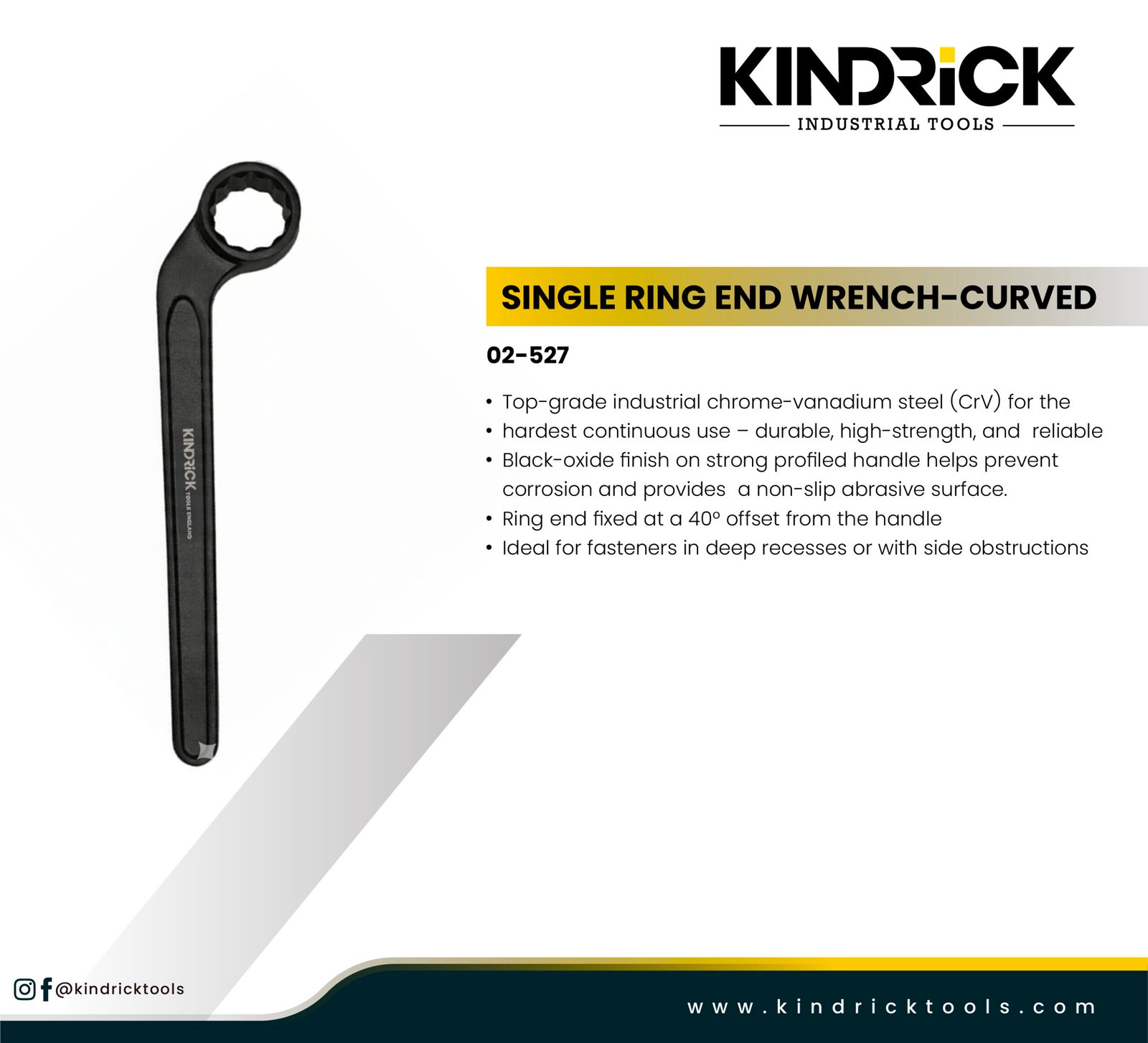 Single Ring End Wrench-Curved Supplier in Dubai