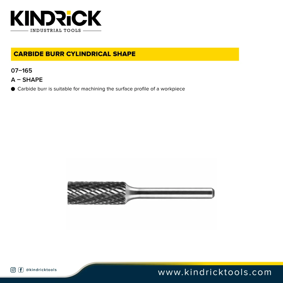 Carbide Burr Cylindrical Shape Supplier In Dubai