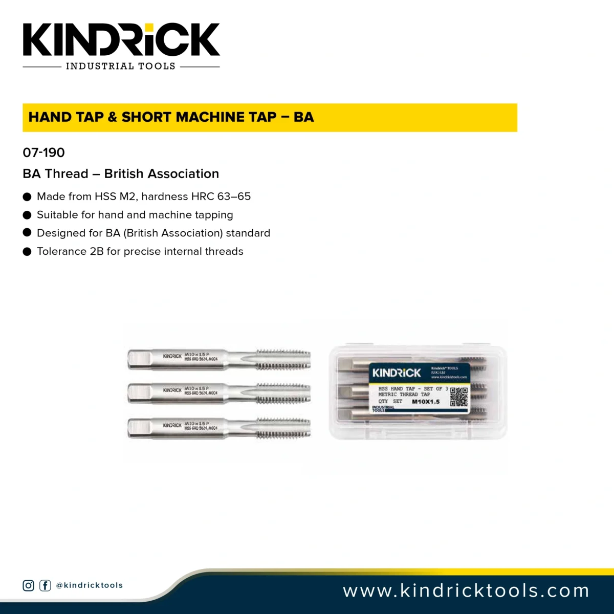 Hand-Tap-Short-Machine-Tap-–-BA Supplier in Dubai