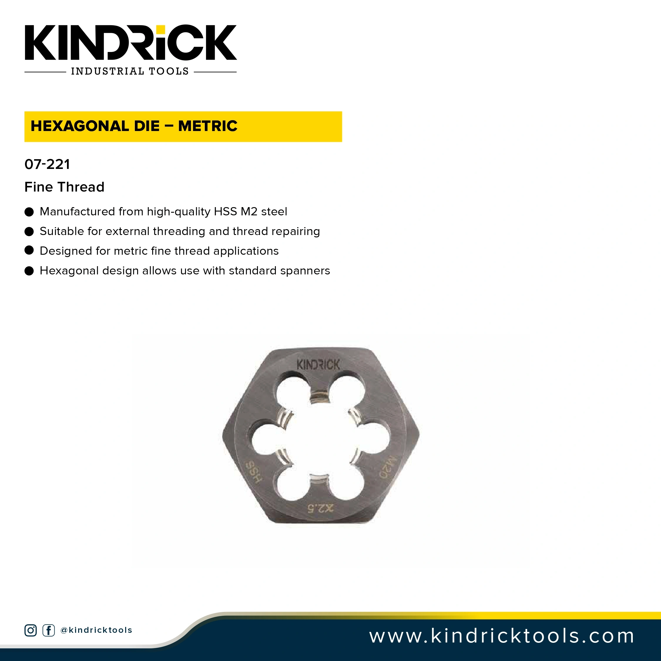 Hexagonal Die – Metric Supplier in Dubai