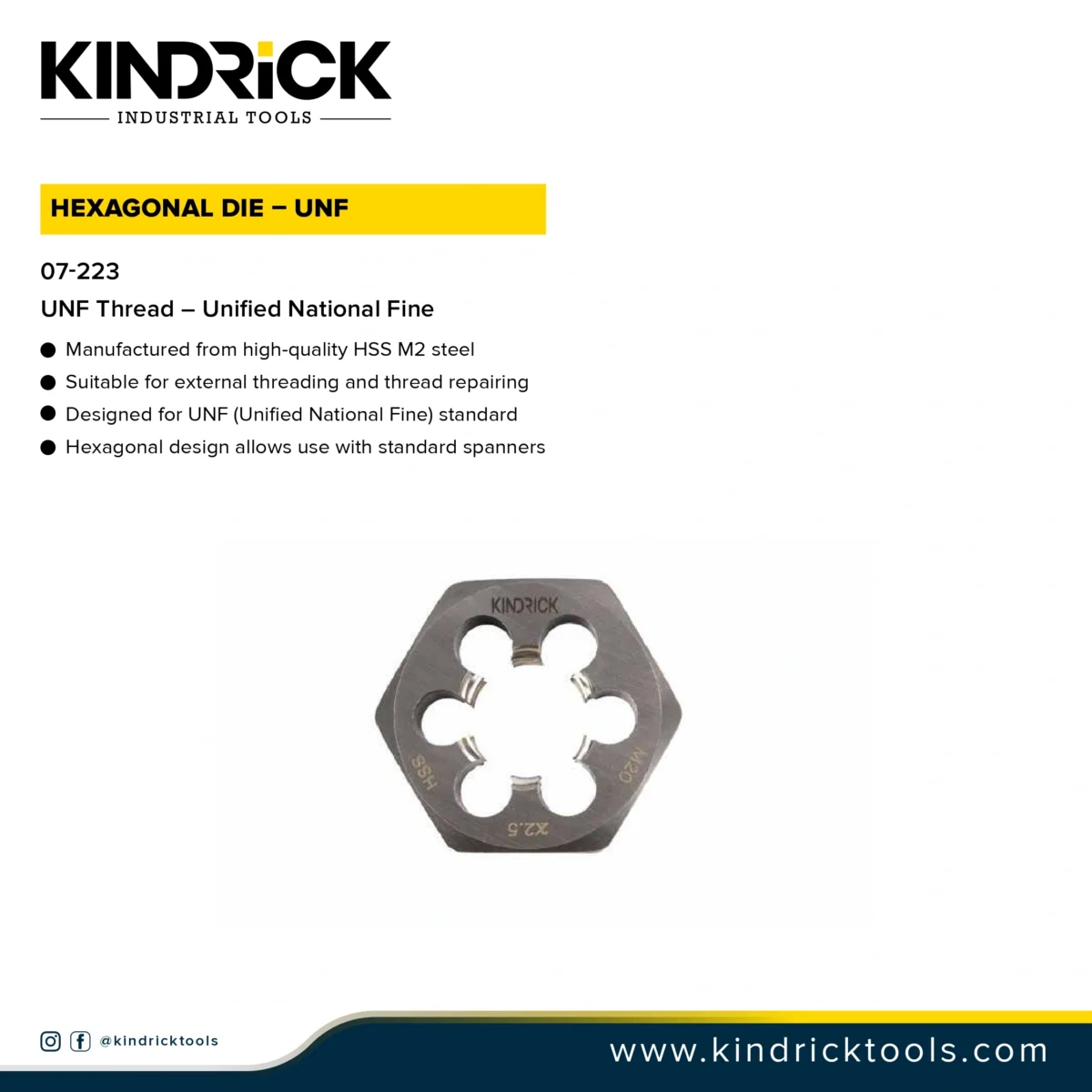 Hexagonal Die – UNF Supplier in Dubai