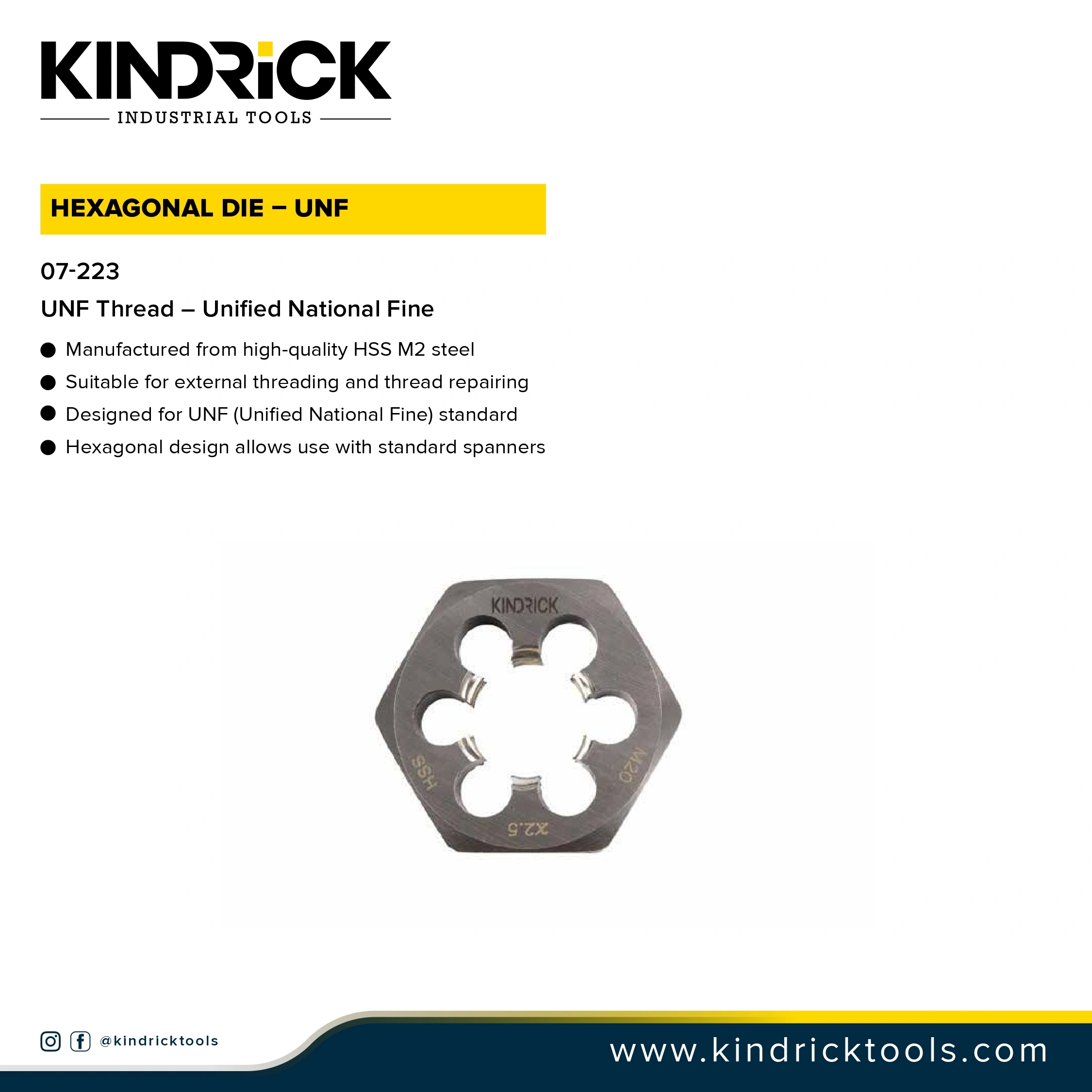 Hexagonal Die – UNF Supplier in Dubai