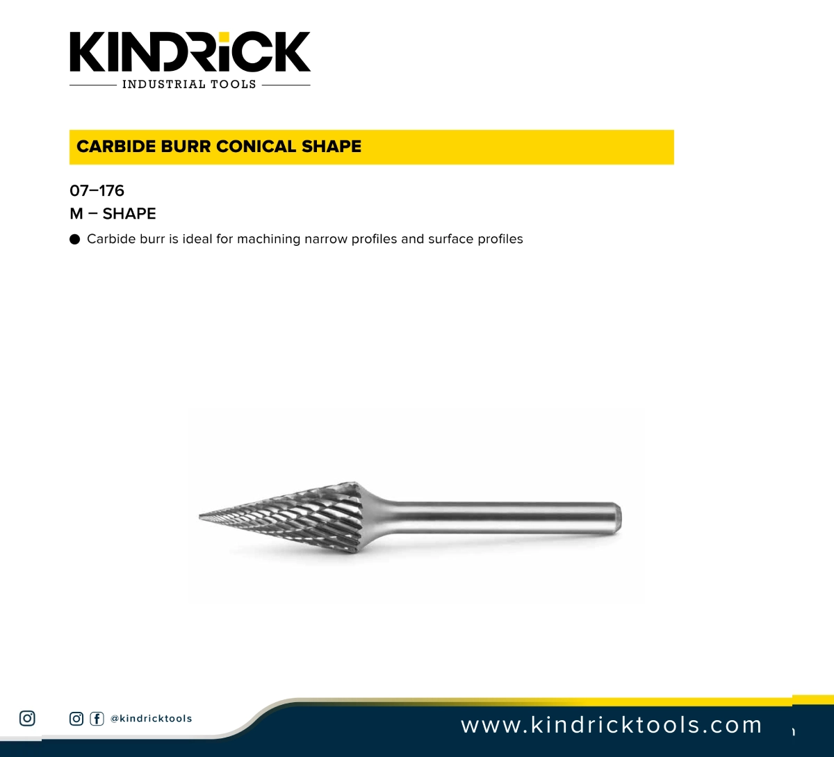 Carbide Burr Conical Shape In Dubai