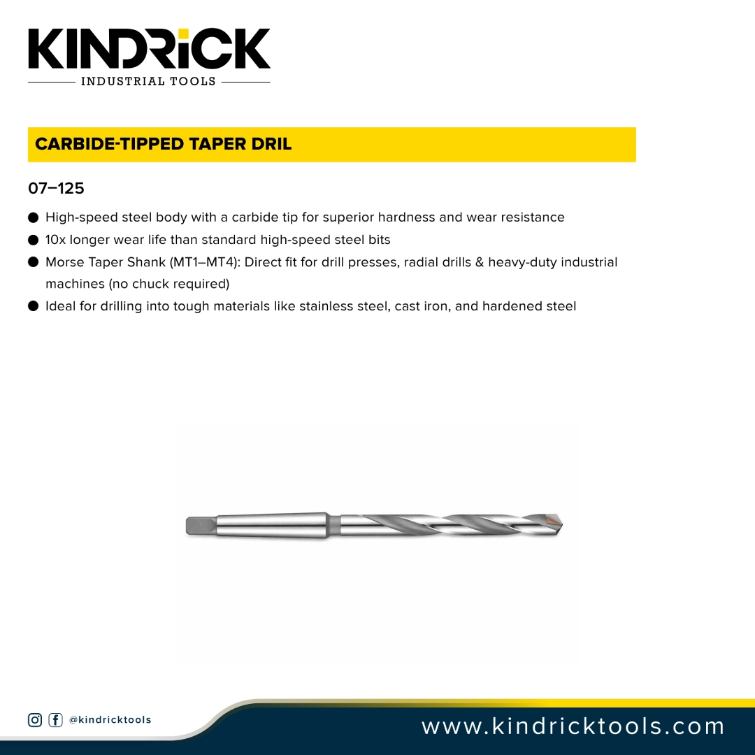 Carbide-tipped Taper Drill Supplier In Dubai