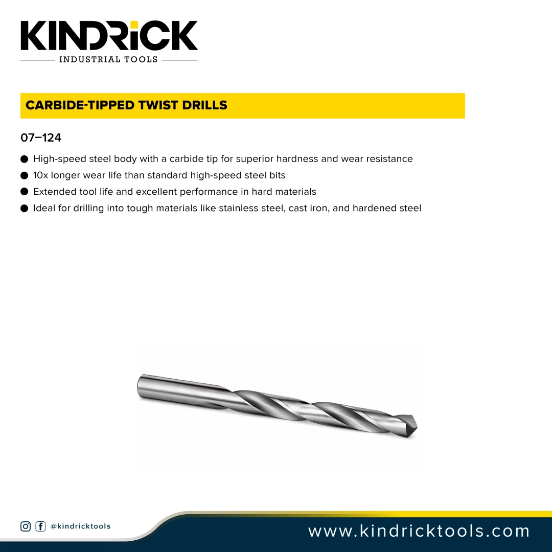 Carbide Tipped Twist Drills Supplier In Dubai, Uae
