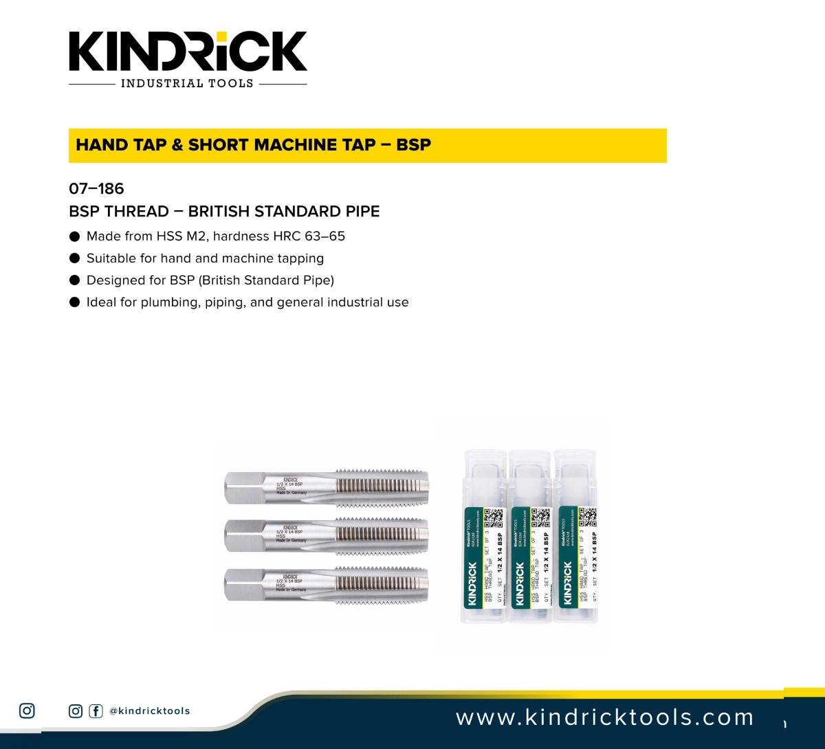 Hand Tap & Short Machine Tap - BSP In Dubai