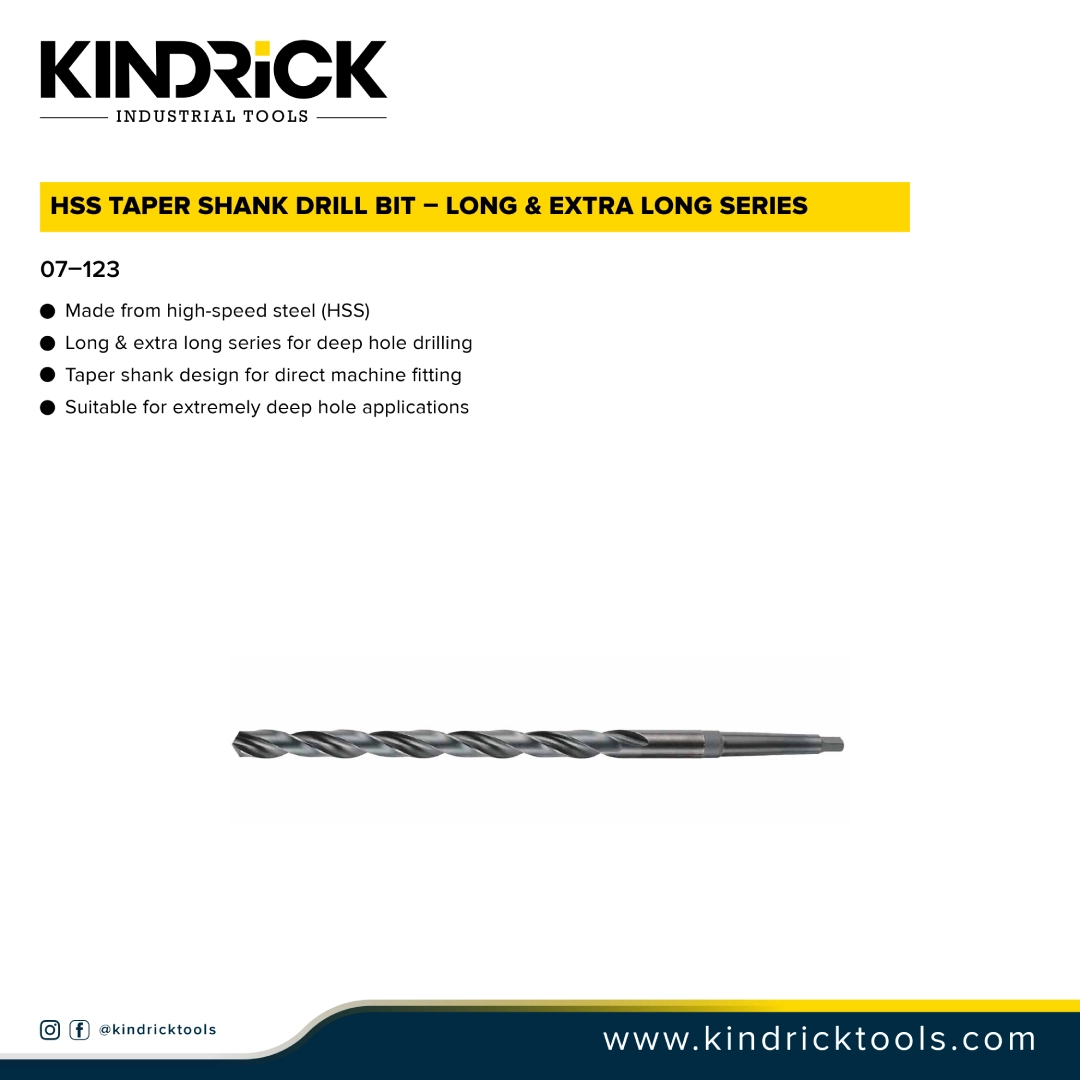 HSS Taper Shank Drill Bit Long & ExtraLong Series Supplier In Dubai, Uae