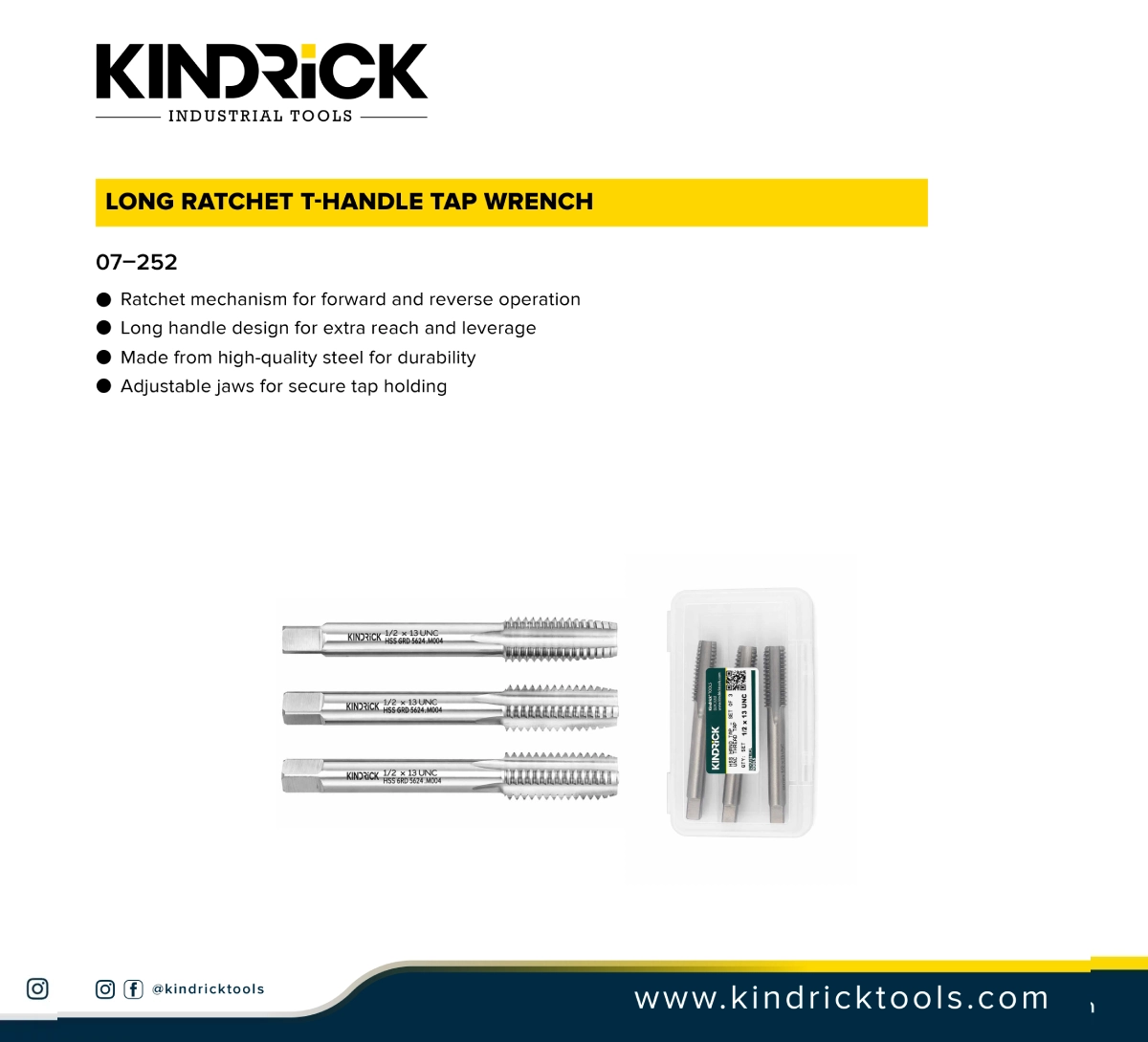 Long Ratchet T Handle Tap Wrench Supplier In Dubai