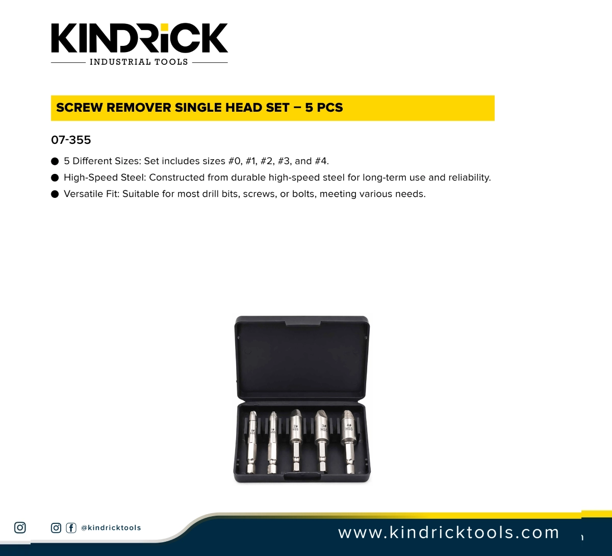 Screw Remover Single Head Set Supplier In Dubai