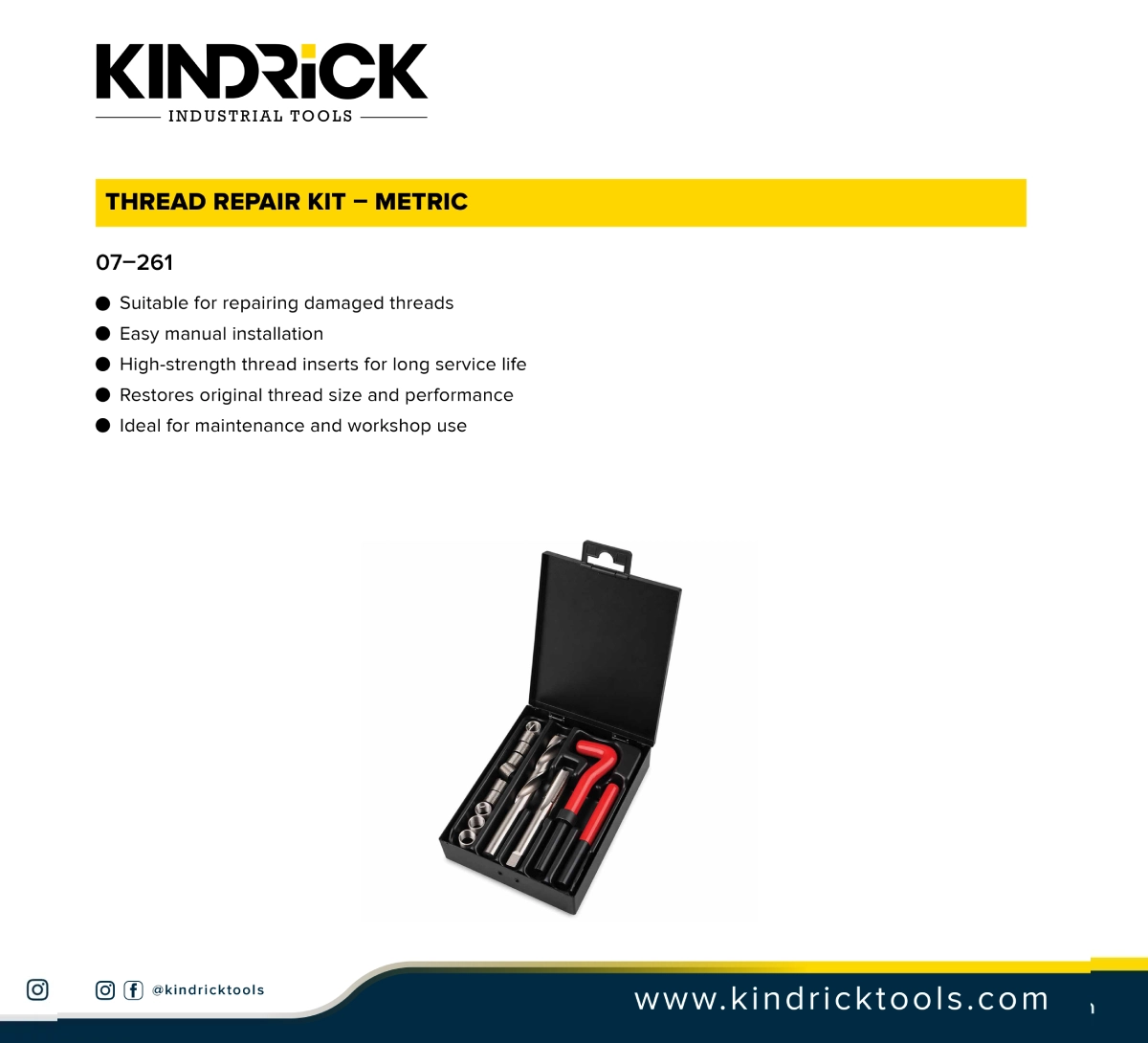 Thread Repair Kit Metric In Dubai