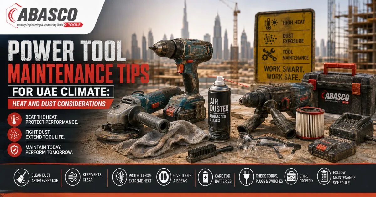 Power Tool Maintenance Tips for UAE Climate: Heat and Dust Considerations