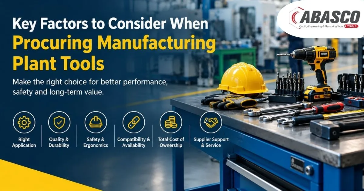 Manufacturing Plant Tools Guide